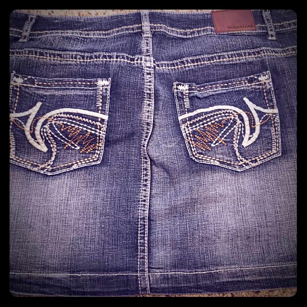 Maurices Denim Mini Skirt